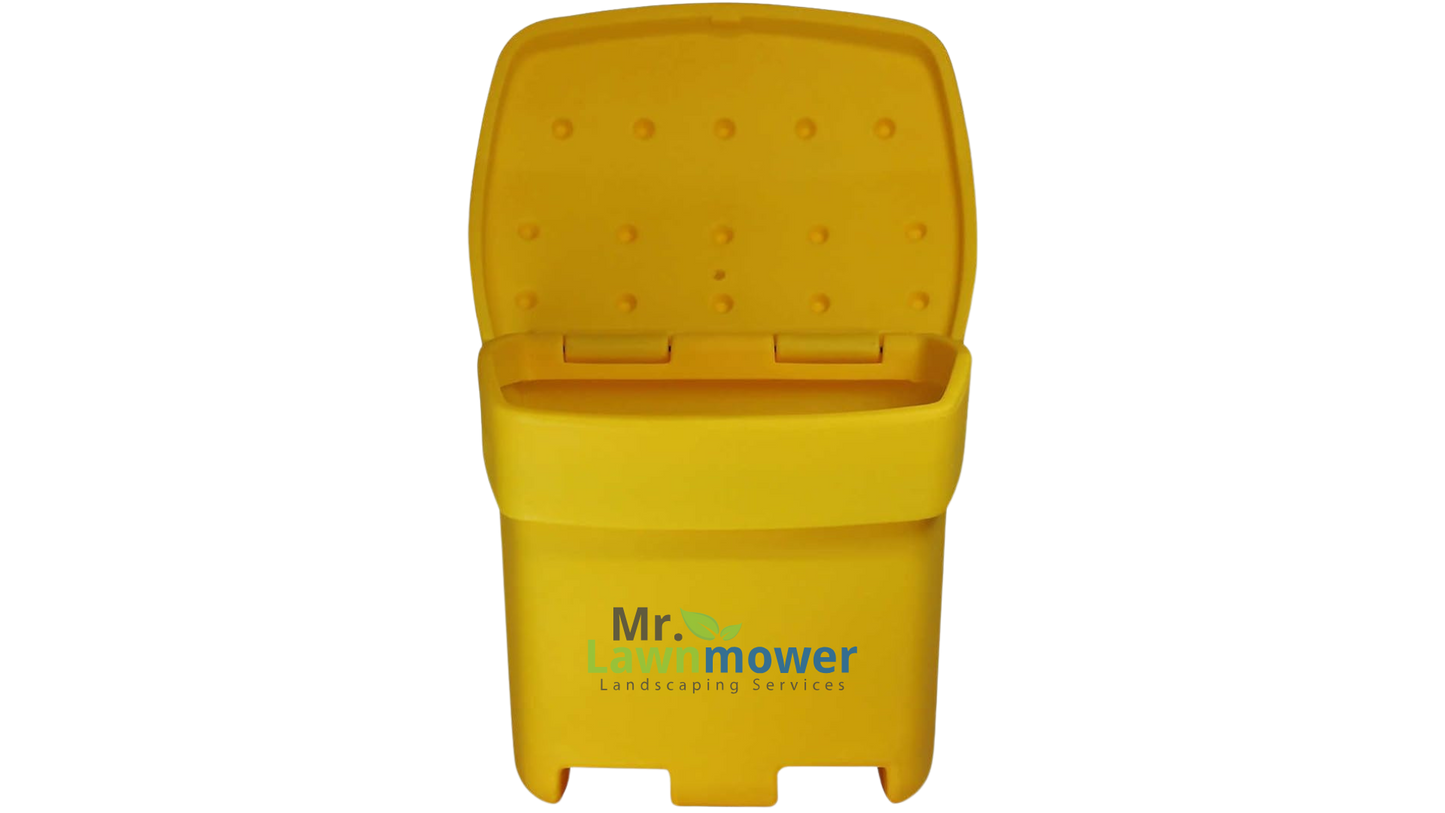 Durable Salt Storage Bin with 400lbs of Treated Blue Salt